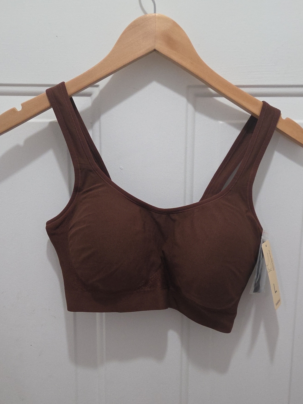 NWT Truekind Seamless Brown Comfort Bra L
